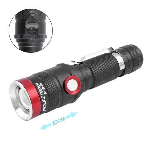 Ліхтар Police 736-T6, 1x18650, zoom, ЗП microUSB, Box F00074677 фото