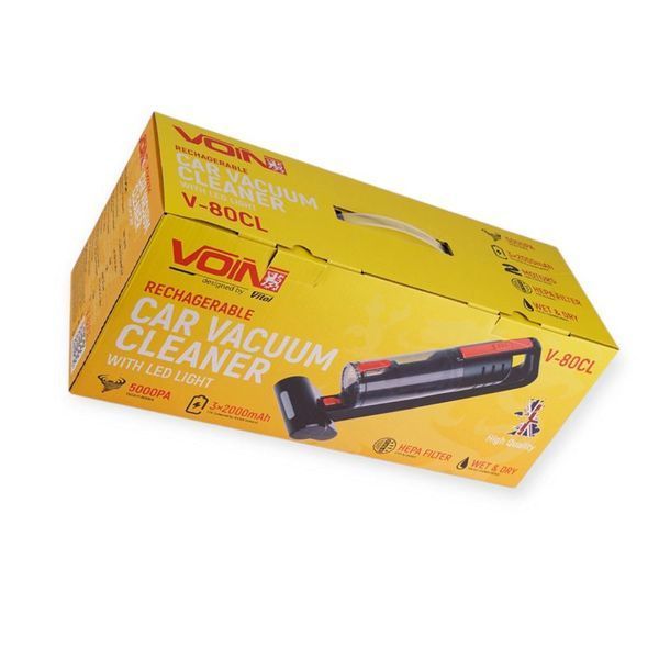 Пилосос "VOIN" V-80 LED підсвічування/сухе/вологе чищення F00053658 фото