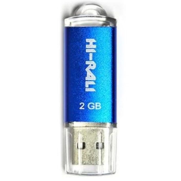Накопичувач USB 2GB Hi-Rali Rocket серiя синій F00068850 фото