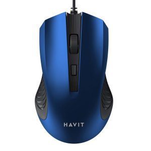 Дротова миша HAVIT HV-MS752 USB чорний/синій F00068931 фото
