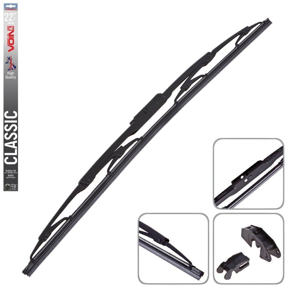 Щітки склоочисника VOIN-605-22 каркасні VOIN-22" 560 мм (TP405-SW-22") CLASSIC F00017915 фото