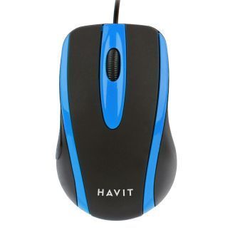 Дротова миша HAVIT HV-MS753 USB, чорний/синій F00068933 фото