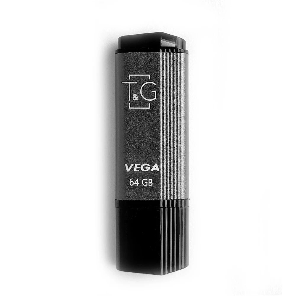 Накопичувач USB 64GB T&G Vega серія 121 сірий F00072656 фото