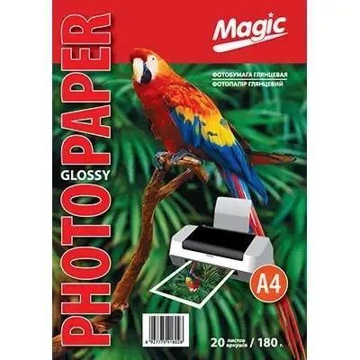 Фотопапір Magik A4 Глянцевий 180g (20арк.) F00069064 фото