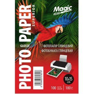 Фотопапір Magik 10*15CM Глянцевий 180g (100арк.) F00069054 фото