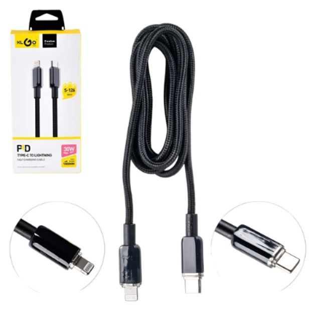 Кабель KLGO Type-C - Lightning PD 30 Вт 1.0 м WL-1426 F00071933 фото