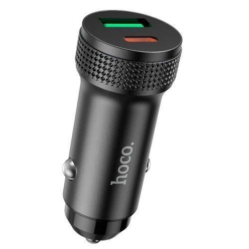 Автомобільний зарядний пристрій HOCO Z49B Level PD38W(1C1A) car charger metal gray F00074128 фото