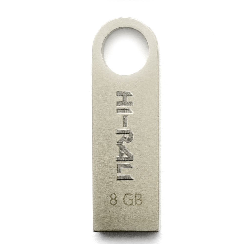 Накопичувач USB 8GB Hi-Rali Shuttle серiя срібло F00072708 фото