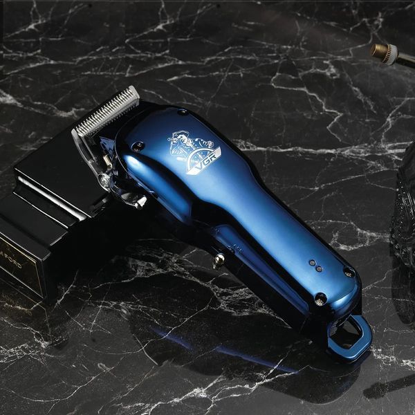 Машинка для стрижки акумуляторна (clipper) VGR V-679 BLUE, 4 насадки F00074711 фото