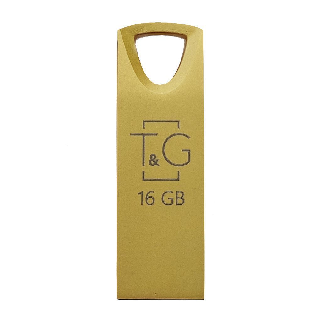 Накопичувач USB 16GB T&G металева серія 117 золото F00072674 фото