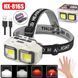Ліхтар налобний HX-816S-2COB(White+Red), Motion Sensor, Waterproof, 1x18650, ЗП Type-C, Box F00073818 фото