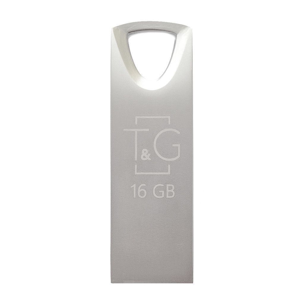 Накопичувач USB 16GB T&G металева серія 117 срібло F00069353 фото