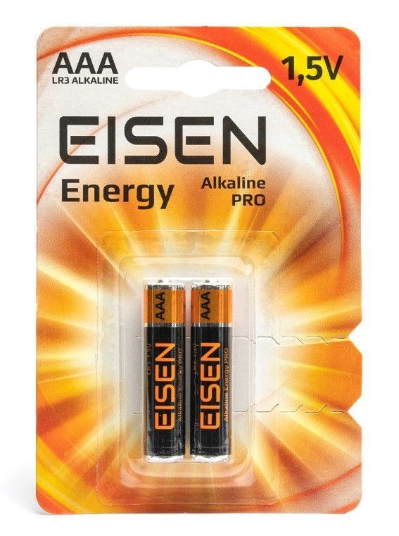 Батарейка лужна EISEN Energy Alkaline PRO LR03 (AAA),блістер 2шт F00069514 фото