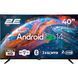 Телевізор 2E 40 2E-40A07B 60Hz Smart Android Black F00071043 фото