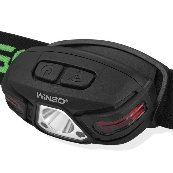 Ліхтар налобний WINSO 250Lm, 5W LED, 850mAh, Sensor White/Red (40шт.) F00076219 фото