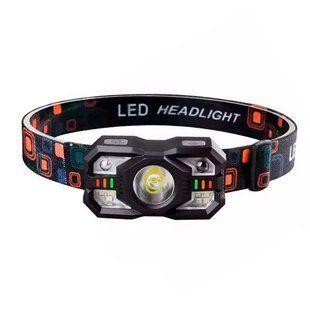 Ліхтар налобний ZL-009+6SMD(WHITE+RED), Motion Sensor, Li-Ion аккум., ЗП Type-C F00073826 фото