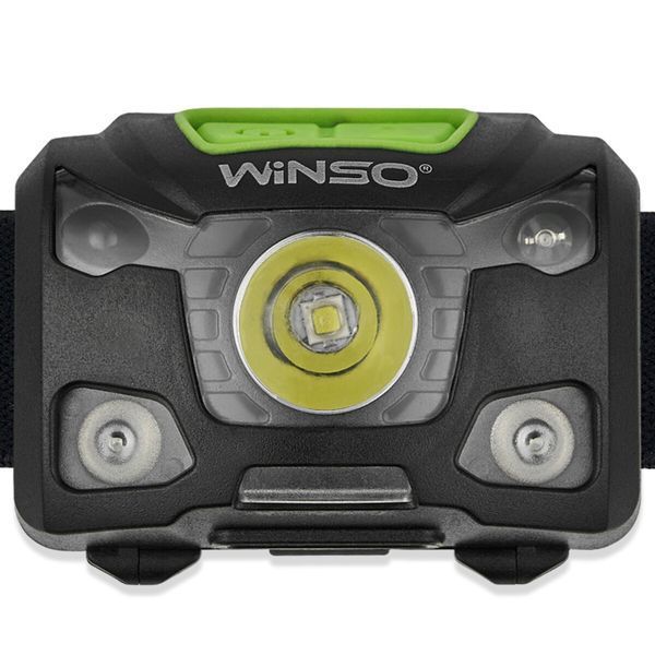 Ліхтар налобний WINSO 250Lm, 5W XPG , 1200mAh/3xAAA (not included), Sensor White/Red (40шт.) F00076220 фото