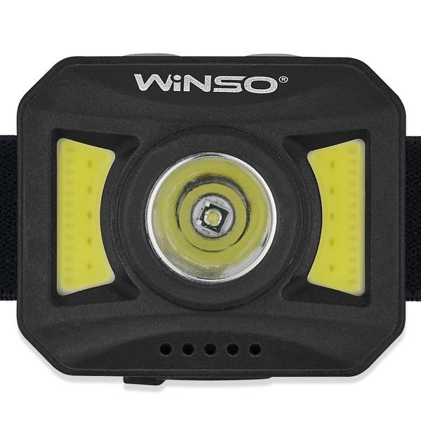Ліхтар налобний WINSO 300Lm, 3W + COB, 850mAh, White/Red (40шт.) F00076221 фото