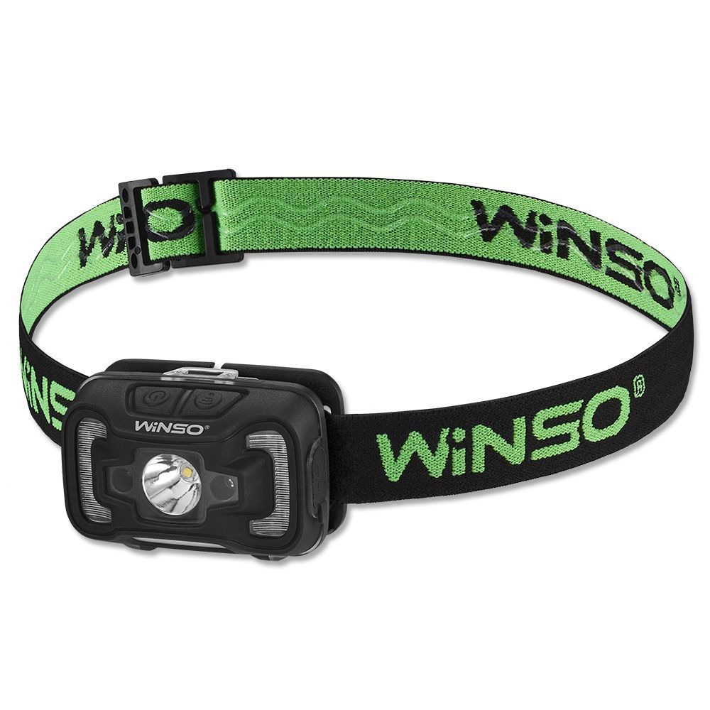 Ліхтар налобний WINSO 300Lm, 5W CREE XTE + COB, 1800mAh, Sensor White/Red (40шт.) F00076222 фото