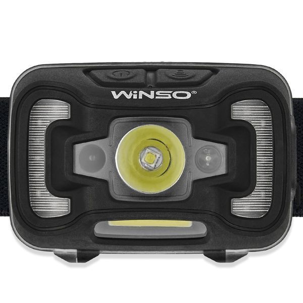 Ліхтар налобний WINSO 300Lm, 5W CREE XTE + COB, 1800mAh, Sensor White/Red (40шт.) F00076222 фото