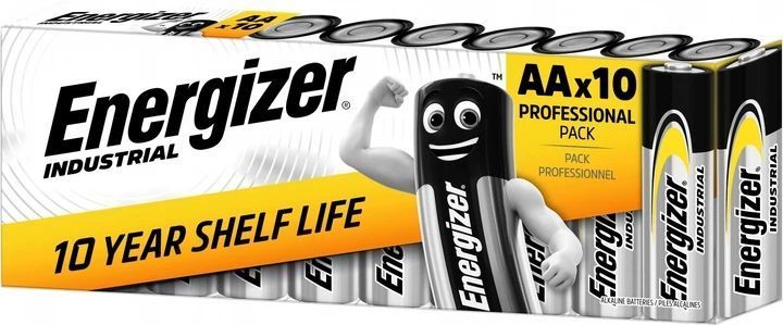 Батарейка лужна ENERGIZER AA Industrial Alk уп. 10шт. F00067771 фото