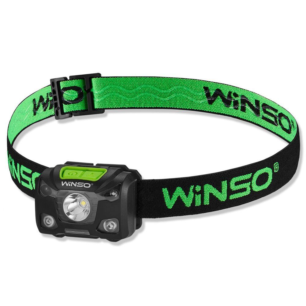 Ліхтар налобний WINSO PRO 250Lm, 5W XPG , 1200mAh/3xAAA, Sensor White/Red (40шт.) F00076224 фото