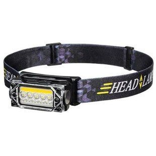 Ліхтар налобний YY-19С-5SMD+COB(white+yellow+red), Motion Sensor, Li-Ion акумулятор, ЗП Type-C, магніт, Box F00073814 фото