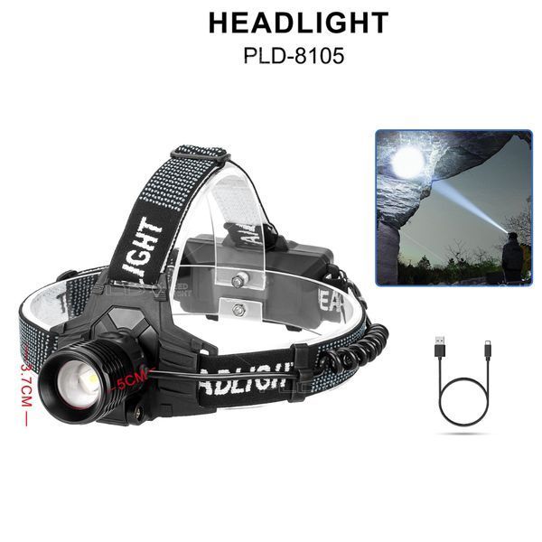 Ліхтар налобний WH-0188-XPE+SMD(White+Red), Motion Sensor, Li-Ion акумулятор, ЗП Type-C F00074701 фото