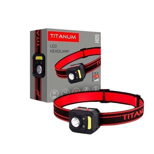 Ліхтарик налобний світлодіодний TITANUM TLF-H05 250Lm 6500K (40шт/ящ) F00073793 фото