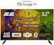 Телевізор LED HD 2E 32 2E-32A07KH 60Hz Smart Google TV Black F00069575 фото