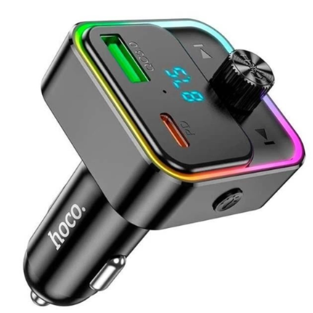 FM-модулятор HOCO E81 PD30W+QC3.0 Black F00068341 фото